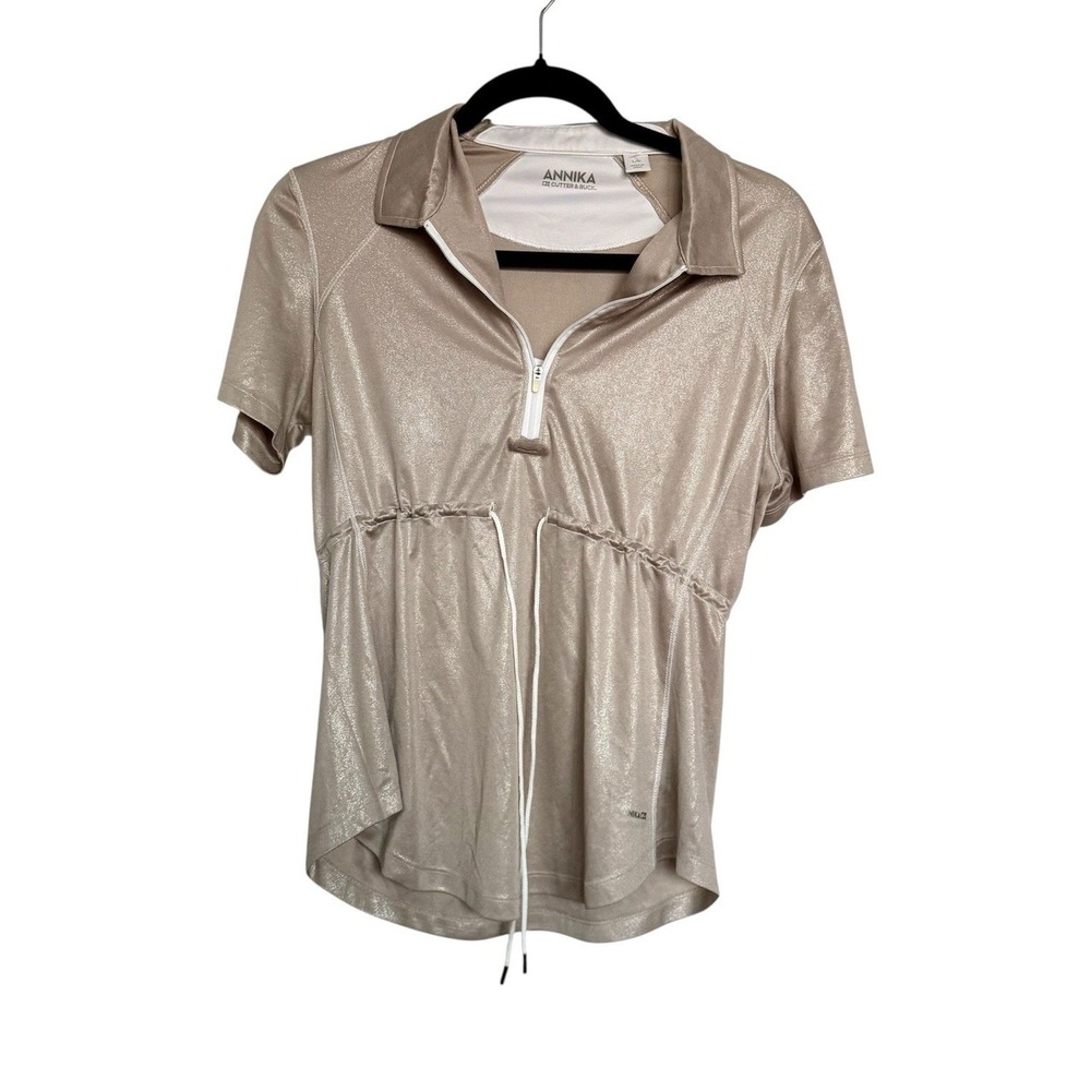 Annika Cutter and Buck Silky Shimmery Top Size Large